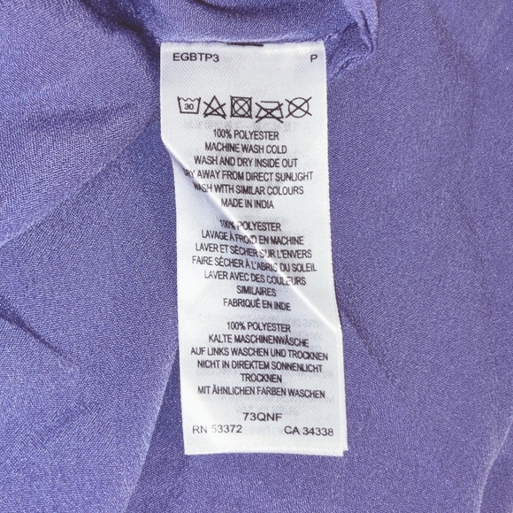 French Connection Asymmetrical Ruffle Skirt Floral Pier Blue Sz. M - Picture 7 of 9